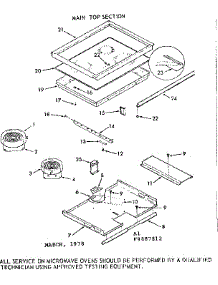 Main Top Section parts for Kenmore Wall Oven 103.9887812 (1039887812, 103 9887812) from AppliancePartsPros.com