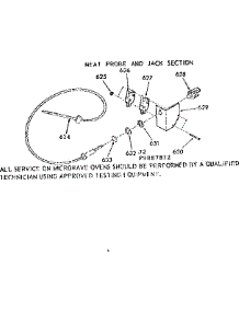 Meat Probe And Jack Section parts for Kenmore Wall Oven 103.9887812 (1039887812, 103 9887812) from AppliancePartsPros.com