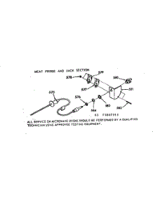 Meat Probe And Jack Section parts for Kenmore Wall Oven 103.9887910 (1039887910, 103 9887910) from AppliancePartsPros.com