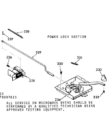 Power Lock Section parts for Kenmore Range 103.9897615 (1039897615, 103 9897615) from AppliancePartsPros.com