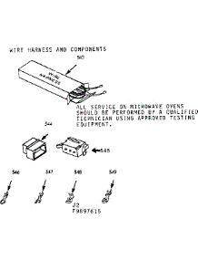 Wire Harness And Components parts for Kenmore Range 103.9897615 (1039897615, 103 9897615) from AppliancePartsPros.com
