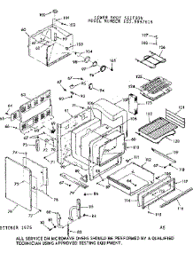 Lower Body Section parts for Kenmore Range 103.9897615 (1039897615, 103 9897615) from AppliancePartsPros.com