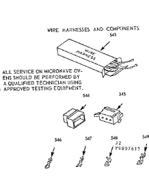 Wire Harness And Components parts for Kenmore Wall Oven 103.9897617 (1039897617, 103 9897617) from AppliancePartsPros.com