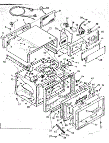 Oven Section parts for Kenmore Microwave 103.9927210 (1039927210, 103 9927210) from AppliancePartsPros.com