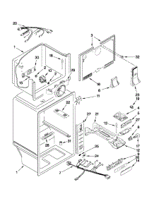 Liner Parts parts for Kenmore Refrigerator 106.32249101 (10632249101, 106 32249101) from AppliancePartsPros.com