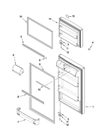Door Parts parts for Kenmore Refrigerator 106.32852011 (10632852011, 106 32852011) from AppliancePartsPros.com
