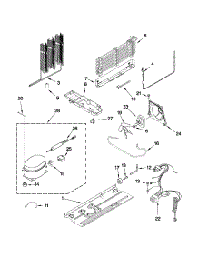 Unit Parts parts for Kenmore Refrigerator 106.32949101 (10632949101, 106 32949101) from AppliancePartsPros.com