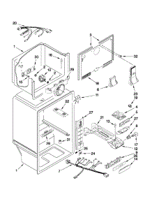 Liner Parts parts for Kenmore Refrigerator 106.32949101 (10632949101, 106 32949101) from AppliancePartsPros.com
