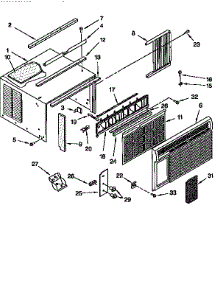 Cabinet parts for Kenmore Air Conditioner 106.35705591 (10635705591, 106 35705591) from AppliancePartsPros.com