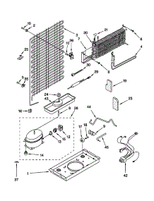 Unit parts for Kenmore Refrigerator 106.39420990 (10639420990, 106 39420990) from AppliancePartsPros.com