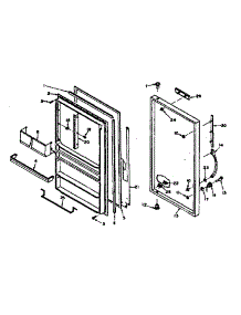 Door Parts parts for Kenmore Freezer 106.627484 (106627484, 106 627484) from AppliancePartsPros.com