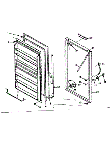 Door Parts parts for Kenmore Freezer 106.627621 (106627621, 106 627621) from AppliancePartsPros.com