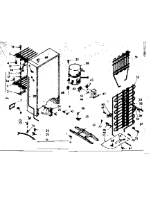 Unit Parts parts for Kenmore Freezer 106.628121 (106628121, 106 628121) from AppliancePartsPros.com