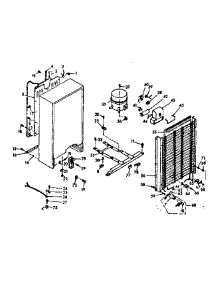 Unit Parts parts for Kenmore Freezer 106.628140 (106628140, 106 628140) from AppliancePartsPros.com