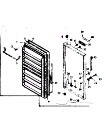 Door Parts parts for Kenmore Freezer 106.628141 (106628141, 106 628141) from AppliancePartsPros.com