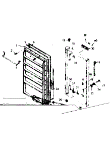 Door Parts parts for Kenmore Freezer 106.628142 (106628142, 106 628142) from AppliancePartsPros.com