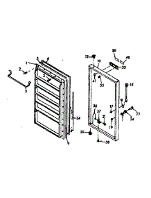 Door Parts parts for Kenmore Freezer 106.628150 (106628150, 106 628150) from AppliancePartsPros.com