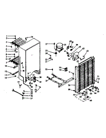 Unit Parts parts for Kenmore Freezer 106.628200 (106628200, 106 628200) from AppliancePartsPros.com