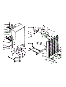 Unit Parts parts for Kenmore Freezer 106.628210 (106628210, 106 628210) from AppliancePartsPros.com