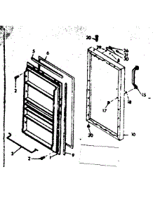 Door Parts parts for Kenmore Freezer 106.628212 (106628212, 106 628212) from AppliancePartsPros.com