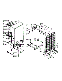 Unit Parts parts for Kenmore Freezer 106.628220 (106628220, 106 628220) from AppliancePartsPros.com