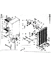 Unit Parts parts for Kenmore Freezer 106.628221 (106628221, 106 628221) from AppliancePartsPros.com