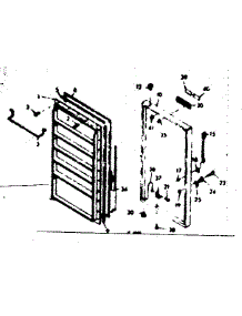 Door Parts parts for Kenmore Freezer 106.628241 (106628241, 106 628241) from AppliancePartsPros.com