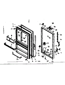 Door Parts parts for Kenmore Freezer 106.628261 (106628261, 106 628261) from AppliancePartsPros.com
