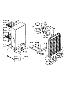 Unit Parts parts for Kenmore Freezer 106.628420 (106628420, 106 628420) from AppliancePartsPros.com