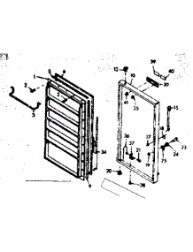 Door Parts parts for Kenmore Freezer 106.628452 (106628452, 106 628452) from AppliancePartsPros.com