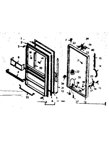 Door Parts parts for Kenmore Freezer 106.628461 (106628461, 106 628461) from AppliancePartsPros.com