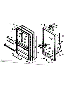 Door Parts parts for Kenmore Freezer 106.628462 (106628462, 106 628462) from AppliancePartsPros.com