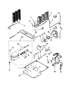 Unit parts for Kenmore Refrigerator 106.62852100 (10662852100, 106 62852100) from AppliancePartsPros.com