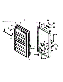 Door Parts parts for Kenmore Freezer 106.628620 (106628620, 106 628620) from AppliancePartsPros.com