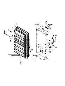 Door Parts parts for Kenmore Freezer 106.629140 (106629140, 106 629140) from AppliancePartsPros.com