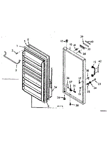 Door Parts parts for Kenmore Freezer 106.629141 (106629141, 106 629141) from AppliancePartsPros.com