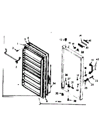 Door Parts parts for Kenmore Freezer 106.629250 (106629250, 106 629250) from AppliancePartsPros.com