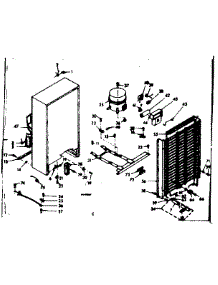 Unit Parts parts for Kenmore Freezer 106.629450 (106629450, 106 629450) from AppliancePartsPros.com