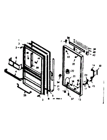 Door Parts parts for Kenmore Freezer 106.629470 (106629470, 106 629470) from AppliancePartsPros.com