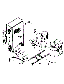 Unit Parts parts for Kenmore Freezer 106.629640 (106629640, 106 629640) from AppliancePartsPros.com