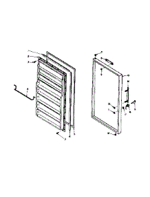 Freezer Door parts for Kenmore Freezer 106.6323150 (1066323150, 106 6323150) from AppliancePartsPros.com