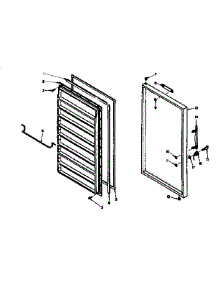 Door Parts parts for Kenmore Freezer 106.6323171 (1066323171, 106 6323171) from AppliancePartsPros.com