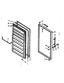 Door Parts parts for Kenmore Freezer 106.6324170 (1066324170, 106 6324170) from AppliancePartsPros.com