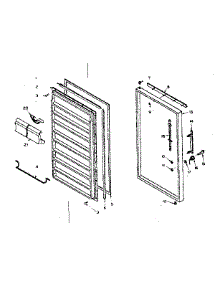 Freezer Door parts for Kenmore Freezer 106.6325170 (1066325170, 106 6325170) from AppliancePartsPros.com