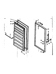 Door Parts parts for Kenmore Freezer 106.6327150 (1066327150, 106 6327150) from AppliancePartsPros.com