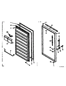 Freezer Door Parts parts for Kenmore Freezer 106.6327170 (1066327170, 106 6327170) from AppliancePartsPros.com