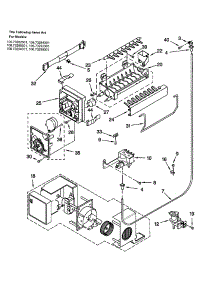 Icemaker parts for Kenmore Refrigerator 106.63284301 (10663284301, 106 63284301) from AppliancePartsPros.com