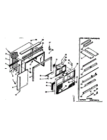 Cabinet Parts parts for Kenmore Heat Pump System 106.63600 (10663600, 106 63600) from AppliancePartsPros.com