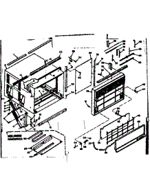 Cabinet Parts parts for Kenmore Heat Pump System 106.63721 (10663721, 106 63721) from AppliancePartsPros.com