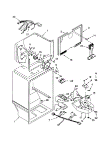 Liner parts for Kenmore Refrigerator 106.63844302 (10663844302, 106 63844302) from AppliancePartsPros.com
